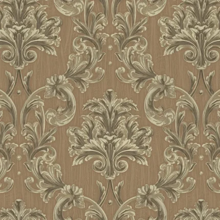 Brown Embossed Rumi Adawall Wallpaper 6808-4